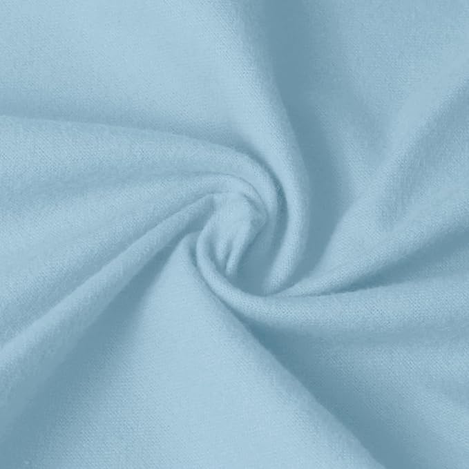 59”W Cotton Flannel Fabric, Super Soft 150GSM, Medium Weight Solid Arts & by Unknown
