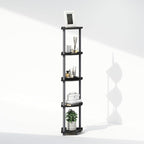Furinno Turn-N-Tube Storage Shelves, 5-Tier Book Shelf, Corner Shelf, Toolless - Image 7