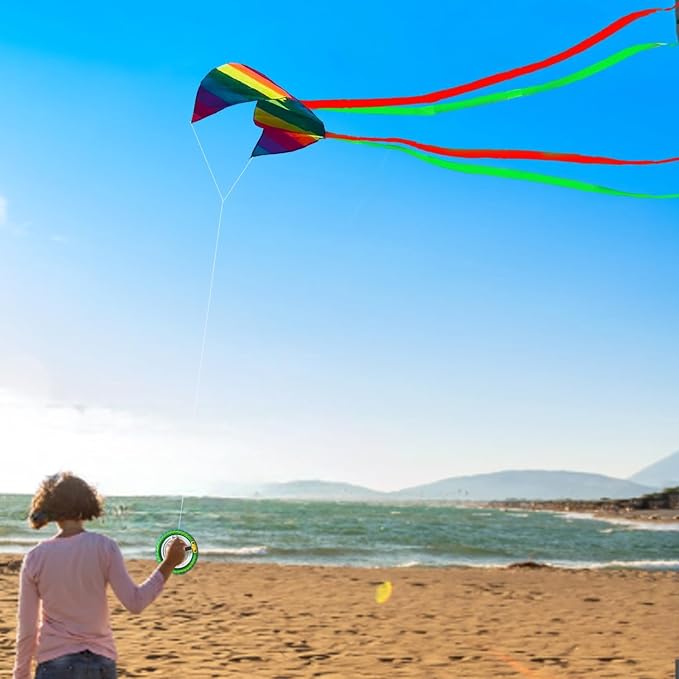 HENGDA KITE for Kids&Adults Rainbow Parafoil Kite - Image 3