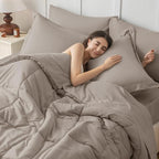 JOLLYVOGUE California King Comforter Set, Ultra-Soft Bed in a Bag Cal King Size - Image 6