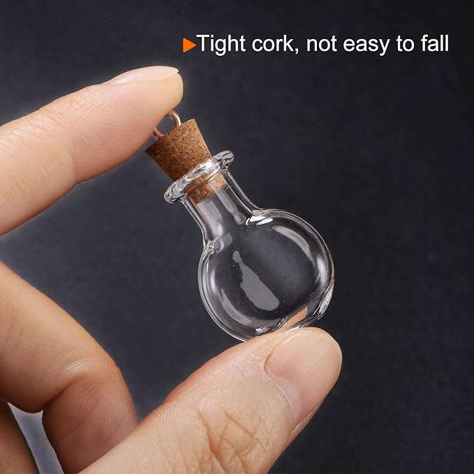 HARFINGTON 20pcs Mini Glass Bottles - Image 4