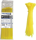 Kable Kontrol Fluorescent Yellow Zip Ties 14 Inch 100 Pcs, 50 Lbs Tensile by KABLEKONTROL%C2%AE