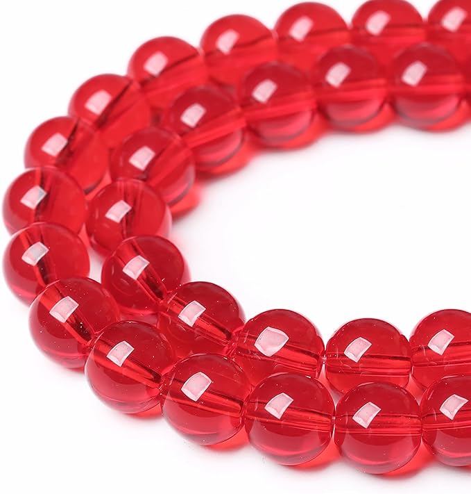 4mm 92pcs Red Glass Crystal Beads Stone - Image 4