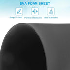 PATIKIL EVA Foam Sheet 10Pcs 12x8 Inch 2mm Thick Black | Easy Cutting EVA Foam - Image 3