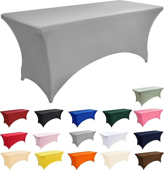 113 6-Pack 6ft Spandex Table Covers - Image 3
