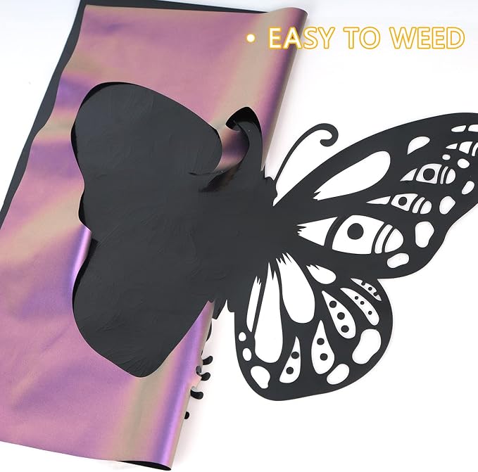 guangyintong Chameleon Heat Transfer Vinyl HTV Rolls, Changing Color HTV Vinyl - Image 3