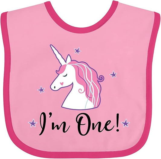 inktastic 1st Birthday Unicorn Baby Bib