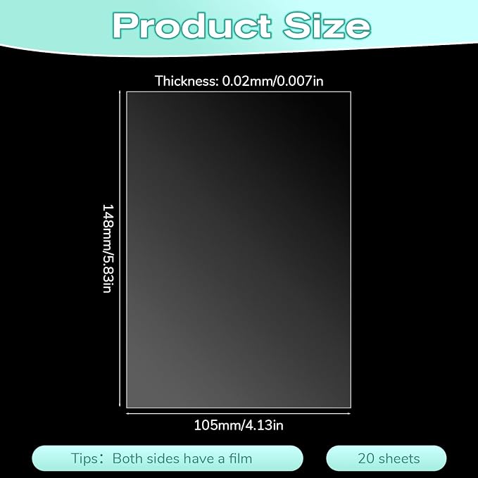 20 Pcs Acetate Sheets, A5 Heat Resistant Clear Acetate Sheets - Image 2
