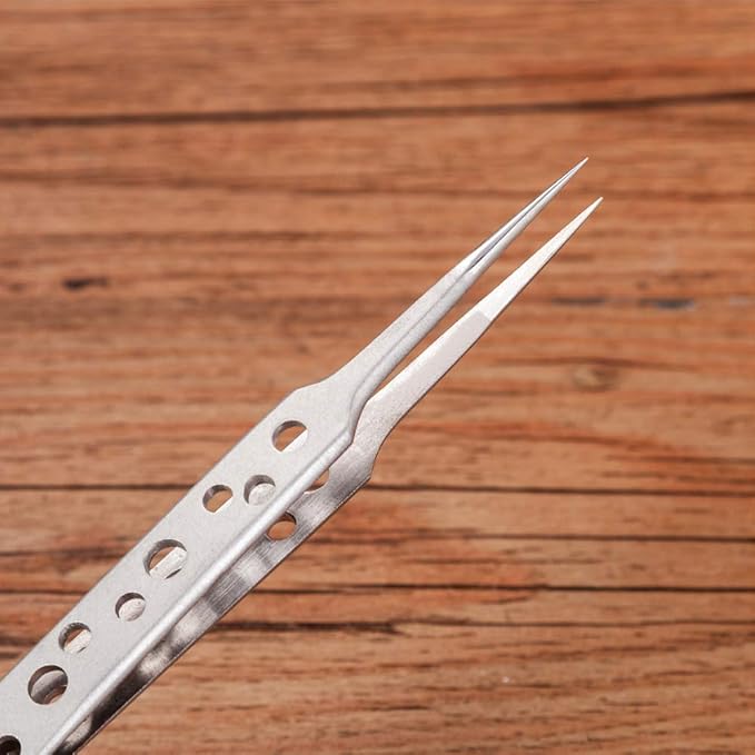 Wolfride 5Pcs Stainless Steel Tweezers Precision Tweezer Tool Set - Image 2