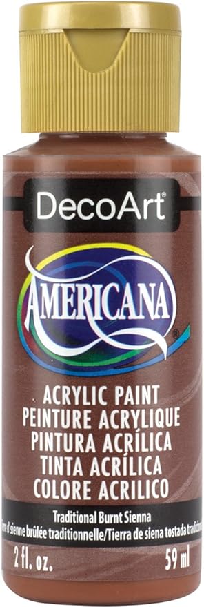 DecoArt Americana Acrylic Paint, Traditional Burnt Sienna by DecoArtAcrylicPaintCraftSupplies