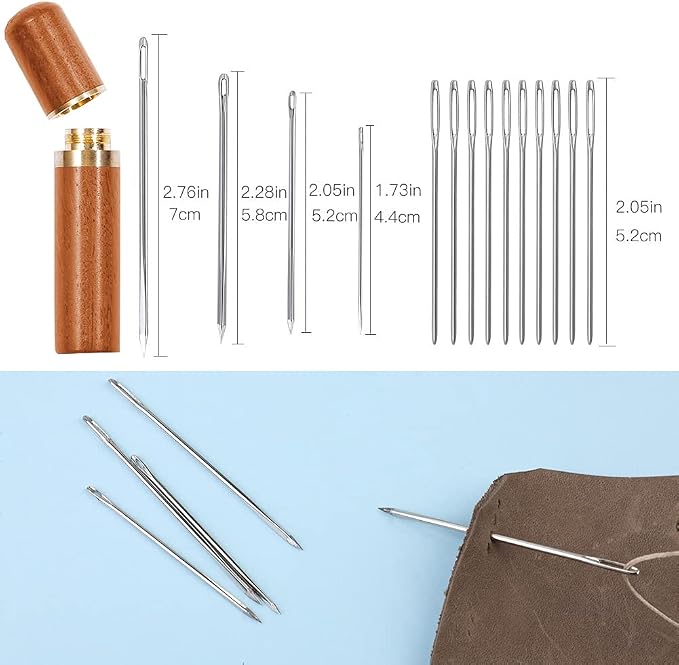 Stitching Hole Punch BUTUZE, 4mm Silent Leather Hand Pliers（French 4 Teeth and - Image 3