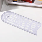 Geometric Drawing Ruler Accident Symbols Drawing Template Measuring - Image 6