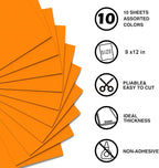 MEARCOOH Orange Foam Sheets Crafts 9x12 Inch 2mm Eva Color Craft Foam Paper - Image 2