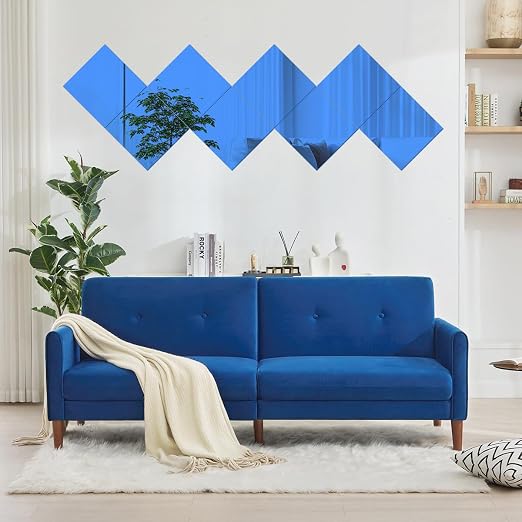 2 Pcs 12 x16 Inch Blue Acrylic Mirror Sheet, 1/8 Inch Thick Opaque Glossy Mirror - Image 6