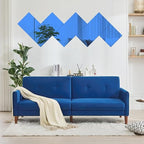 5 Pcs 8 x8 Inch Blue Acrylic Mirror Sheet, 1/8 Inch Thick Opaque Glossy Mirror - Image 6