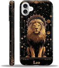 ZHEGAILIAN Case for iPhone 16, Galaxy Lion Gold Durable Shockproof Silicone + by Home