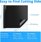 HTVRONT Black Permanent Vinyl, Self Adhesive Vinyl Roll Stickers - Image 5