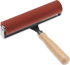 QWORK Soft Rubber Brayer, 40/42 Durometer Roller - Image 6