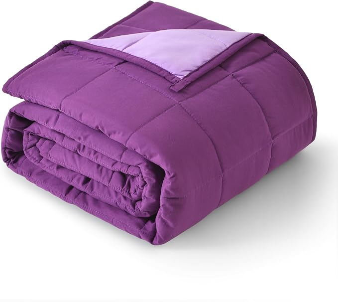 Topblan Weighted Blanket Queen Size 15lbs, Cozy Cooling Weighted Blanket by Topblan