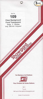 Strip Style Clear Stamp Mounts Size 109 by Showgard