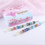 Aipridy European Large Hole Beads, Colorful Glass Charm Beads Set - Image 4