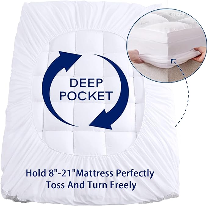 Mattress Topper RV King Size, Cooling Extra Thick Breathable Viscose Made from - Image 5