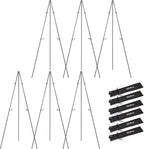 Nicpro Art Folding Easels for Display, 6 Pack 63 Inches Metal Floor Easel Stand by Nicpro