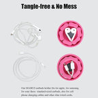 MAIRUI Wired Earbud Case Earphone Headphone Cord Organizer Earbuds Wrap Soft - Image 4