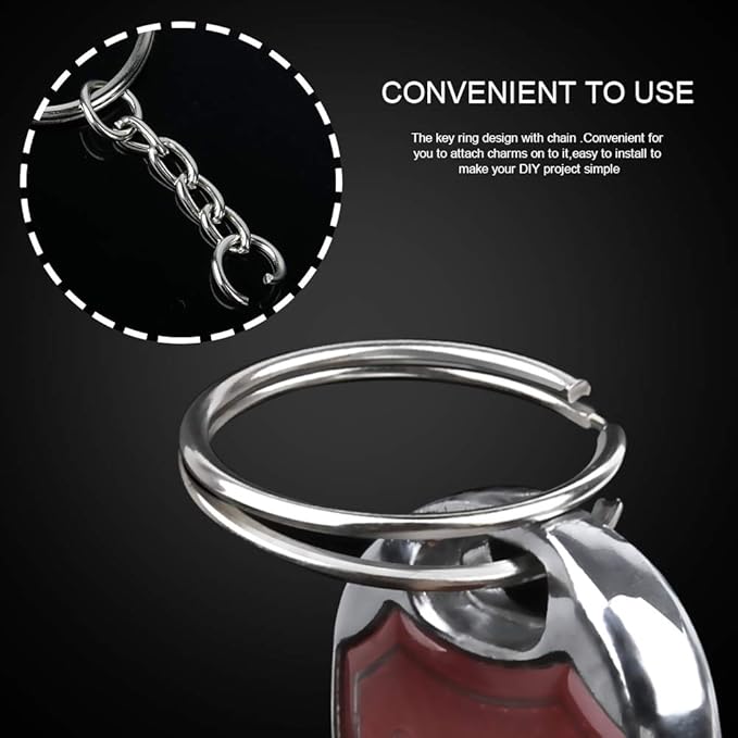Teenitor 120Pcs Key Chain Rings Keychain Rings 1inch, Keychain Making Supplies - Image 2
