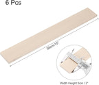 MECCANIXITY 6pcs Wood Sticks, 3/8"x 2" x 15" Rectangle Wooden Cube Wood Square - Image 2