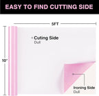 Pink Glitter HTV Heat Transfer Vinyl Roll 12inch x 5 ft - Image 2