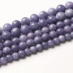 12mm 32pcs Natural Purple Angelite Stone Beads Lavender Gemstone Round Loose - Image 2