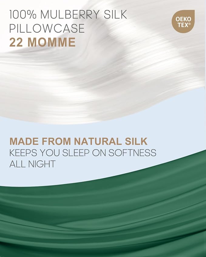 THXSILK 100% Pure Mulberry Silk Pillowcase - Image 2