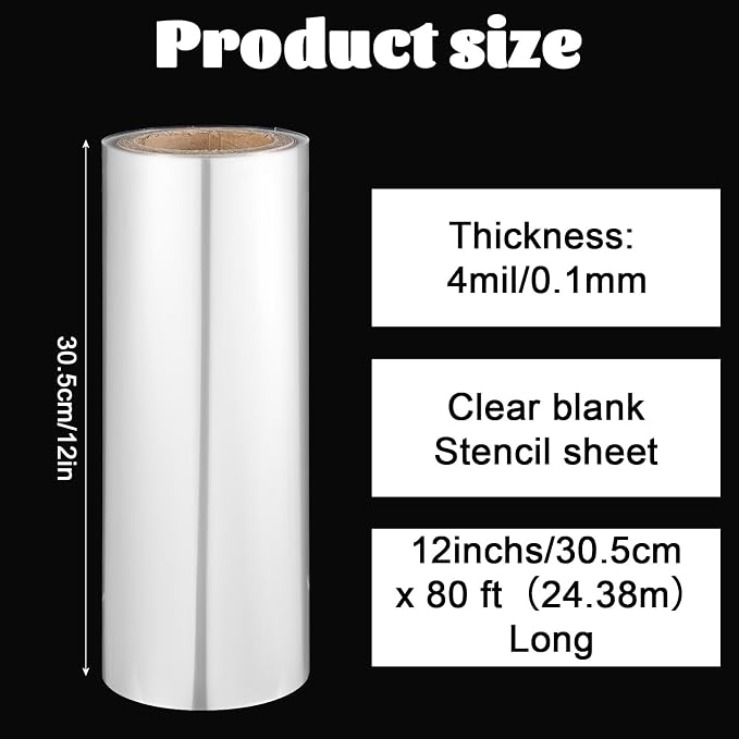 12 Inches x 80 ft 6 Mil Acetate Roll Clear Acetate Sheets - Image 2