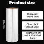 12 Inches x 80 ft 6 Mil Acetate Roll Clear Acetate Sheets - Image 2