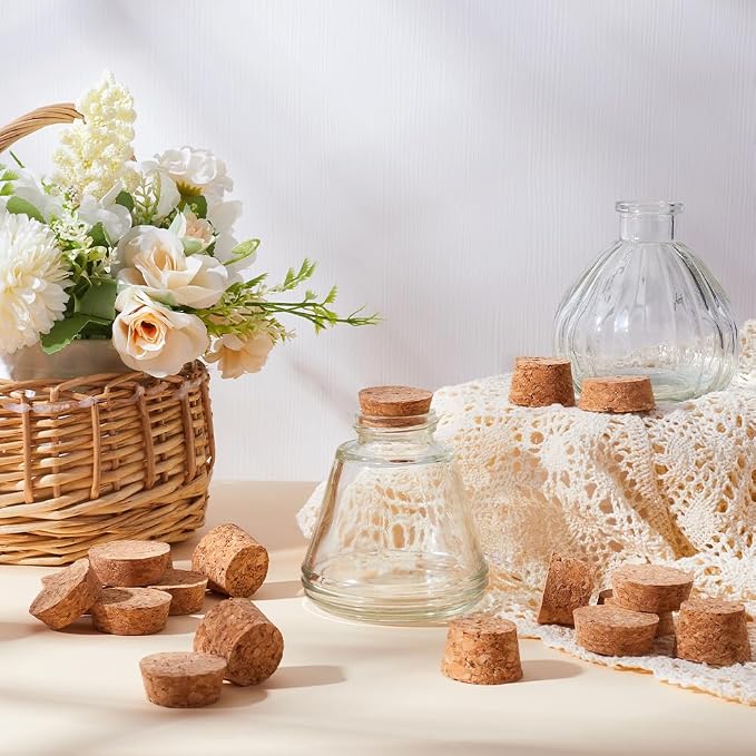 GORGECRAFT 27PCS 3 Sizes Cork Bottle Stoppers 1 to 1.2 Inch Diameter Tapered - Image 4