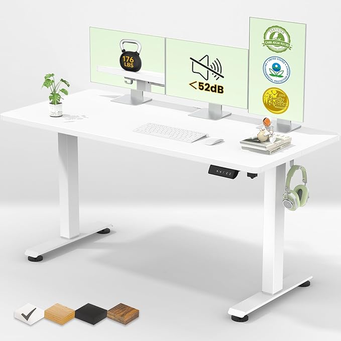 Veken 55 Inch Large Electric Standing Desk, Gaming Table, Suit students by Veken