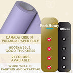 PerkHomy Light Purple Kraft Paper Roll 17.5" x 960" - Image 3