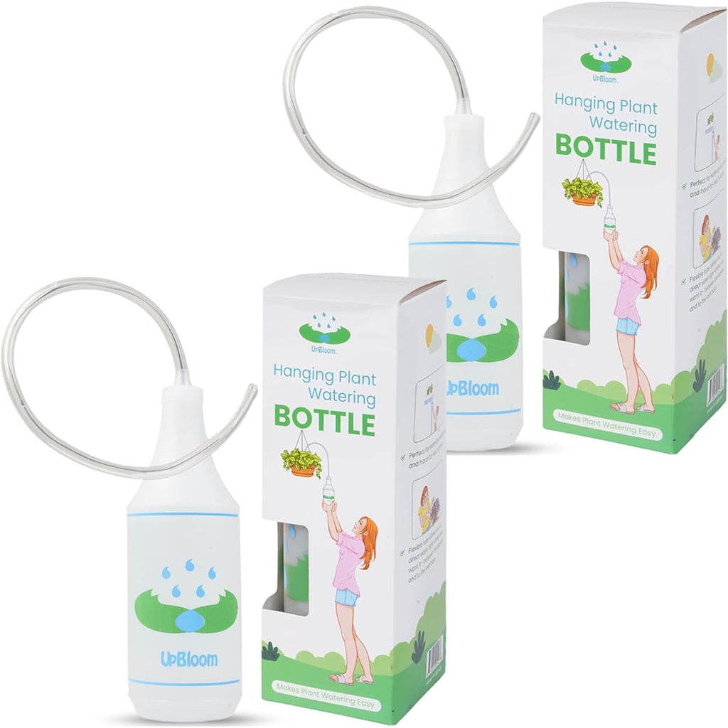 UpBloom - 32 Oz Squeeze Bottle for Hanging Plants, Squirt Bottle/Water Container for Outdoor/Indoor Made in USA - Great Alternative for Can (2-Pack)