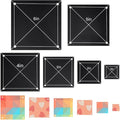 6 PCS 6 Size Square Quilting Template Set 1-6" Black Acrylic Quilting Templates by HOBBIESAY