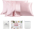 PROMEED 23 Momme Silk Pillowcase 2 Pack, Both Sides 100% 23 Momme Mulberry Silk by PromeedTextile