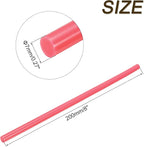 uxcell Mini Hot Glue Sticks for Glue Gun 7mm x 200mm Rose Red 12pcs - Image 2