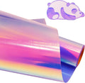 Holographic Heat Transfer Vinyl 10.5IN x 6FT Rainbow HTV Iron on Vinyl by LUKGELYAMOFFICIAL