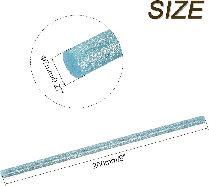 uxcell 30pcs Full Size Hot Glue Gun Sticks 8-inch x 0.27-inch High Sticky Small - Image 2
