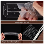 PH PandaHall 6pcs 3 Sizes Zipper Making Templates - Image 4