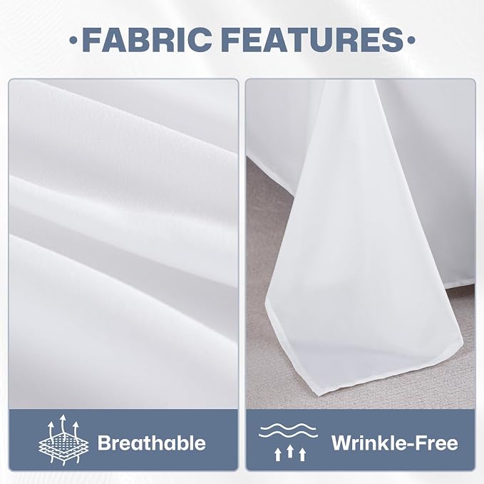 Lavisun Full Flat Sheets 6 Pack, Soft & Breathable Bulk Sheets - Image 3