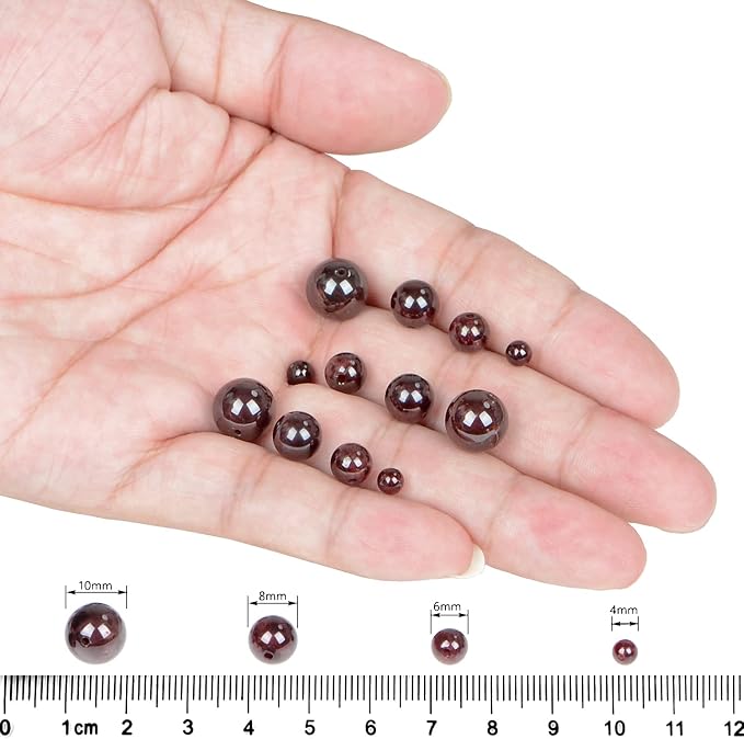 AD Beads Natural Gemstone Round Loose Beads 15" - Image 5