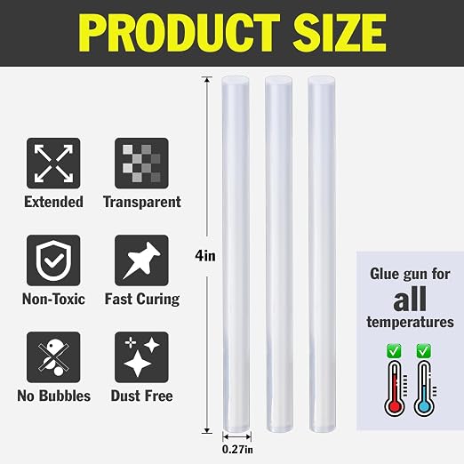 240 Pack Mini Hot Glue Sticks, Perfect Fit - Image 2