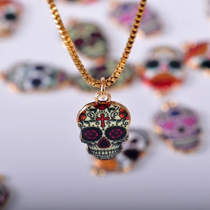 Bulk Gold Enamel Charms for Jewelry Making, Colorful Metal Charms Pendant for - Image 2
