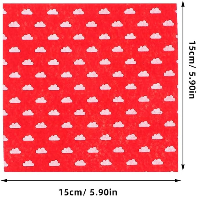 Healifty 20pcs Felt Fabric Sheets, Squares - Image 3
